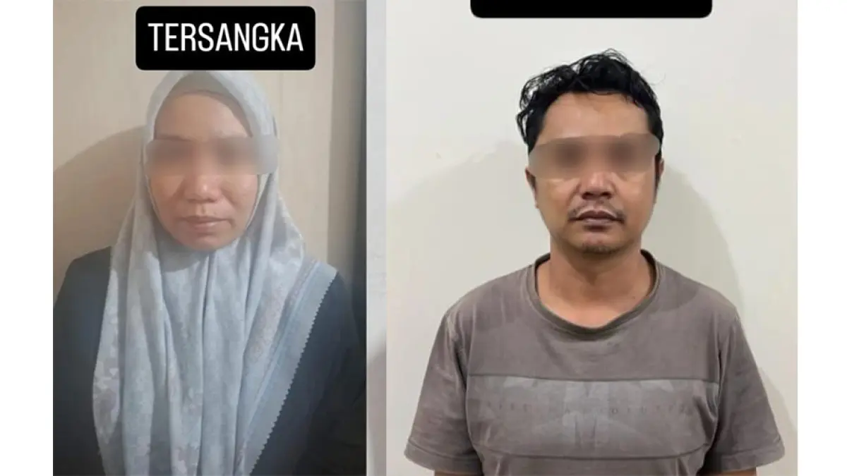 TERSANGKA: Pelaku TPPO di Banjarbaru.