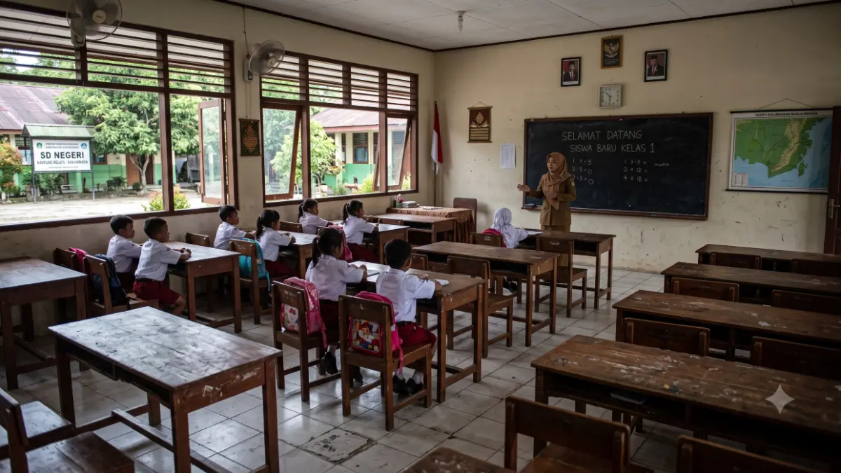 Foto ilustrasi siswa baru di sebuah sekolah. (Foto: Femini/Google)