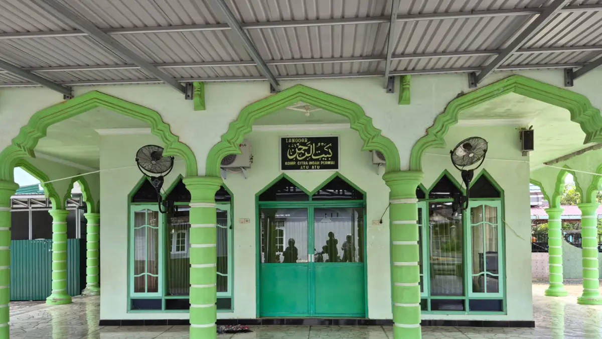 Langgar Baiturrahman di Jalan Wortel, Komplek CIP, Desa Atu-Atu, Kecamatan Pelaihari yang mendapat Surat Tagihan Pajak (STP) Pajak Penghasilan Badan. (Norsalim Yahya/Radar Banjarmasin)