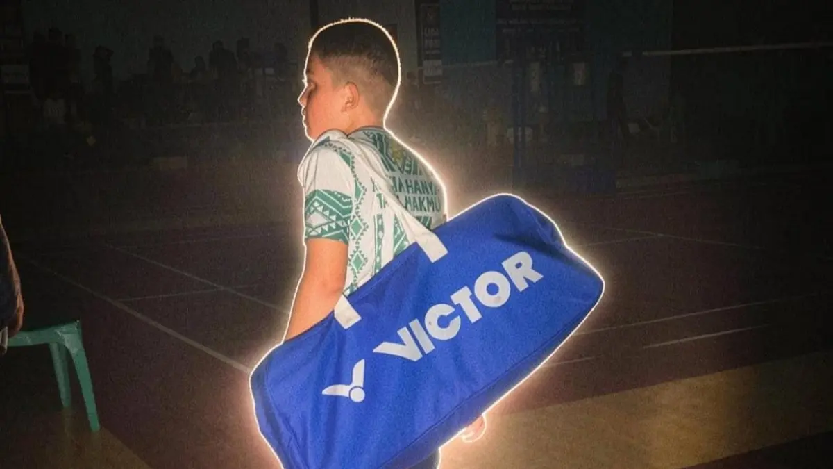 TERHENTI: Muhammad Naufal Razqa Prayuda berlatih menjelang Olimpiade Olahraga Siswa Nasional (O2SN) SD tingkat Provinsi Kalimantan Selatan 2026. Status juaranya kemudian dibatalkan setelah panitia menjatuhkan sanksi diskualifikasi. (Instagram Naufal)