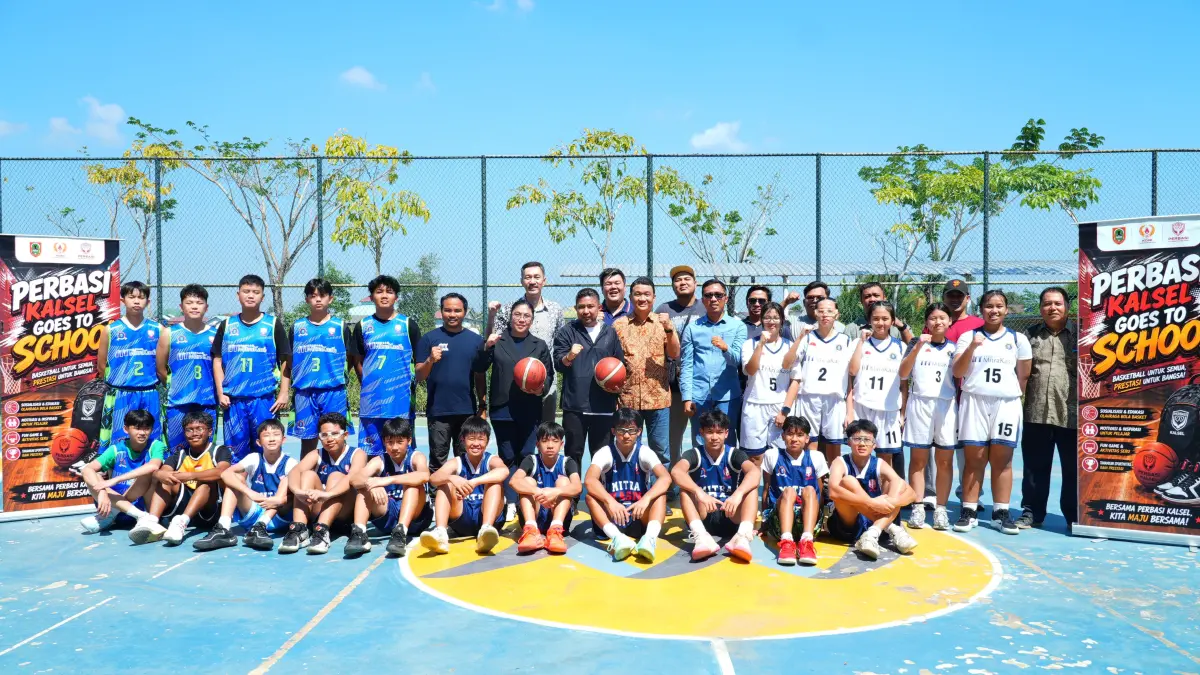 PERDANA: Coaching Clinic dalam program perdana Goes to School di Mitra Kasih School Middle & High, Perumahan CitraLand, Kabupaten Banjar, Jumat (31/7/2026). (M Idris Jian Sidik)