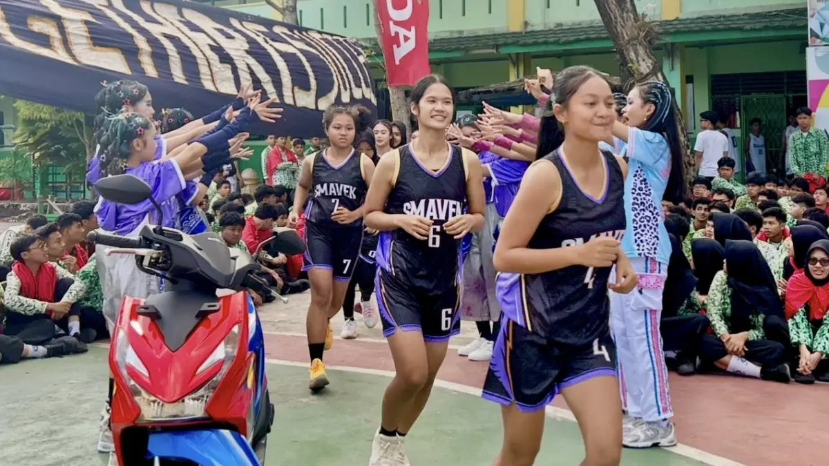 SIAP: Tim basket putri Smaven telah siap menghadapi DBL 2026. (Foto: Tia Lalita Novitri/Radar Banjarmasin)