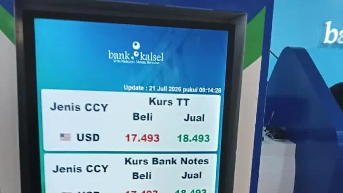 VALUTA ASING: Bank Kalsel kini melayani tabungan valas.(Foto: Raudah Anisya/Radar Banjarmasin)&nbsp;