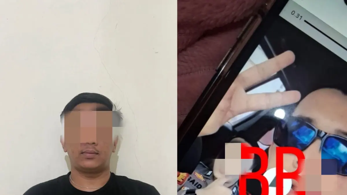 GADUNGAN: Mengaku jadi Polisi di Banjarbaru, SA berhasil diamankan di Tanah Bumbu. (Polres Banjarbaru untuk Radar Banjarmasin)&nbsp;