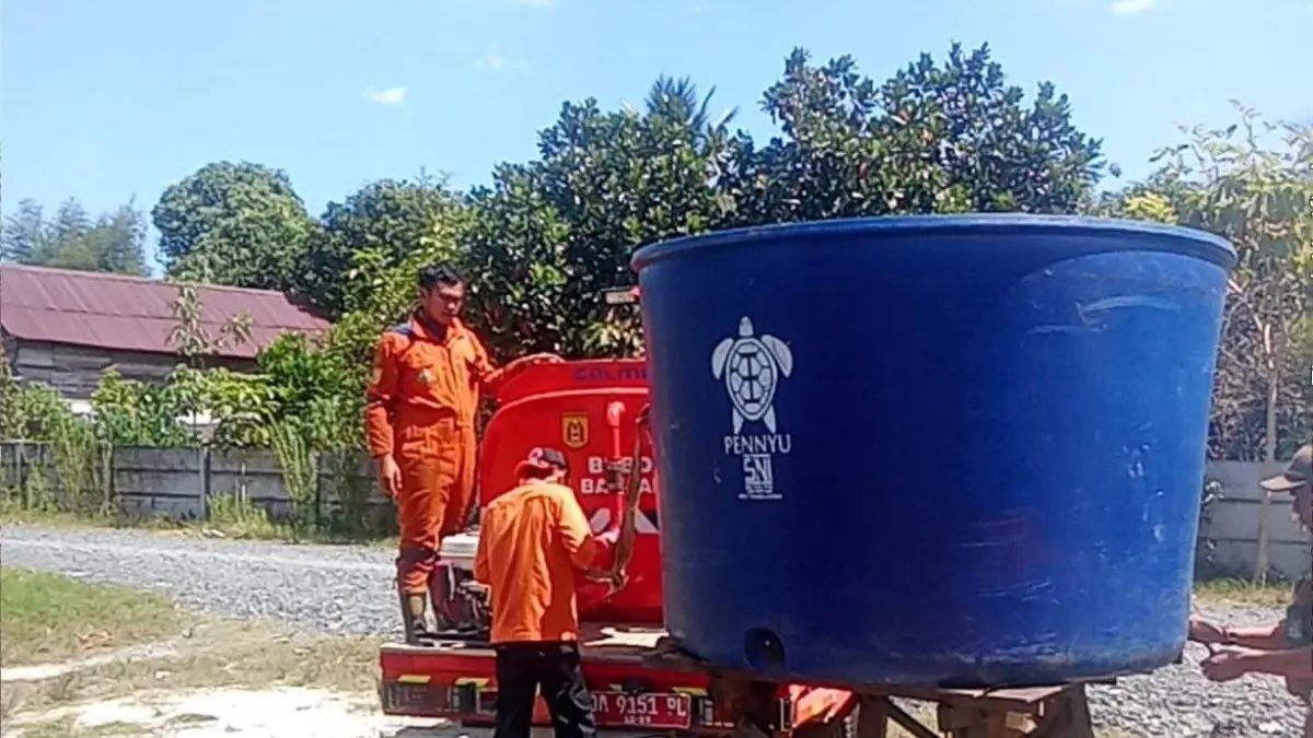 KRISIS AIR: Ancaman krisis air bersih mulai mengepung kawasan pinggiran Kota Banjarbaru.
