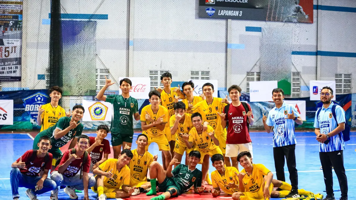 PENYISIHAN: Tim Pra-PON Futsal Kalimantan Selatan yang tampil dengan nama Putera Banua Banjarmasin dalam fase penyisihan Nusantara Futsal League Kalimantan Selatan 2026 di Borneo Indoor Futsal, Banjarmasin. (M Idris Jian Sidik)