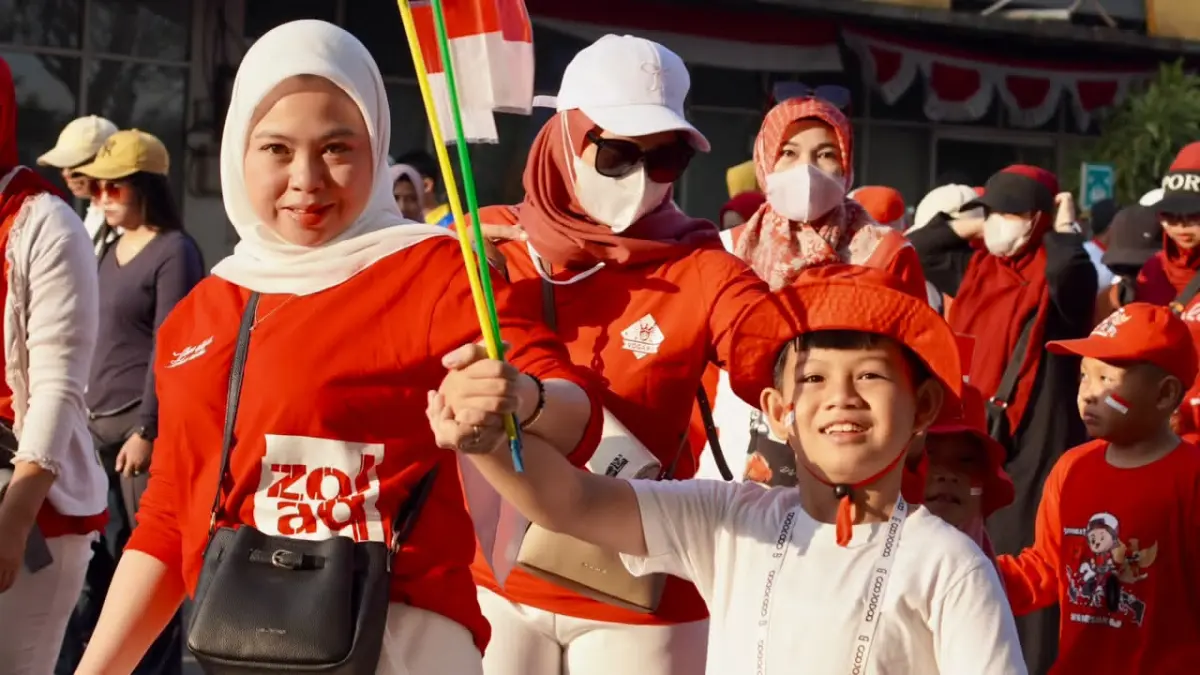 Tembus Lebih 2.000 Peserta, Jalan Santai Grand Tan-Kecamatan Gambut Bertabur Doorprize