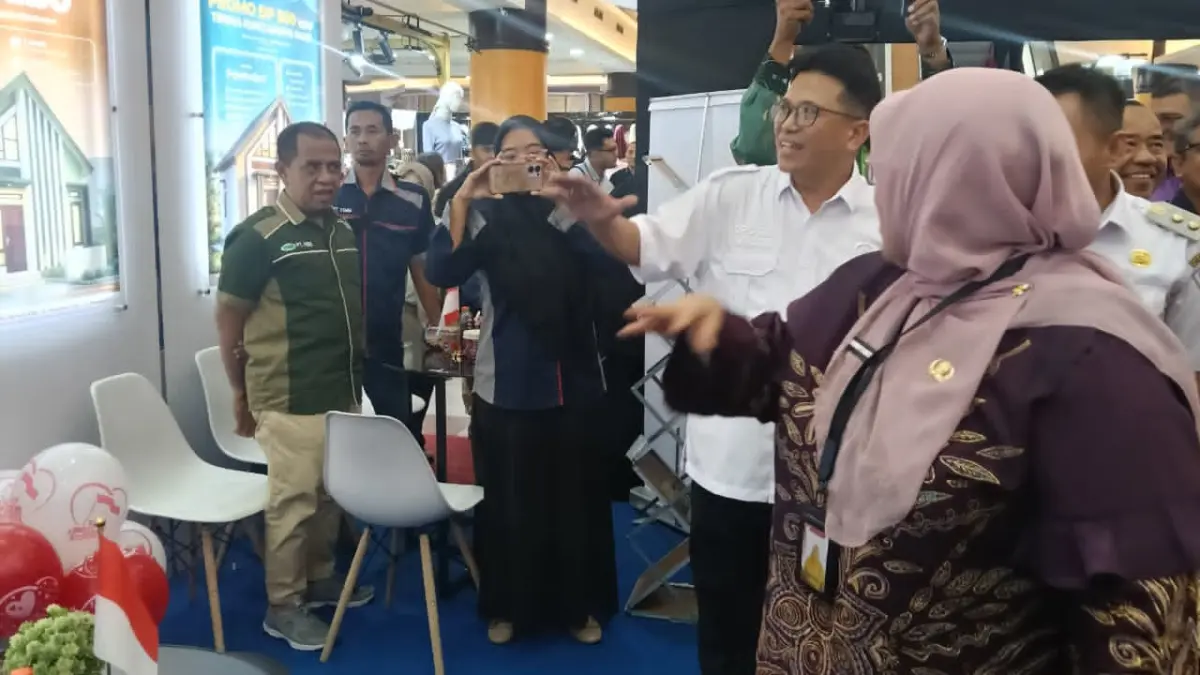 EVENT PROPERTI: Suasana pameran REI Expo 2026 di Duta Mall Banjarmasin, Rabu (12/8/2026).(Foto: Raudah Anisya/Radar Banjarmasin)&nbsp;&nbsp;
