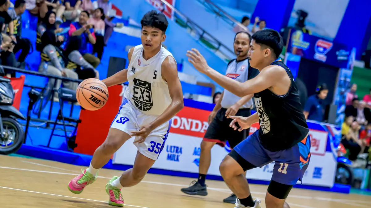 JUARA: SMAN 7 Banjarmasin (Smaven) keluar sebagai juara AZA 3X3 Competition 2026 South Kalimantan. (Foto: DBL Indonesia)
