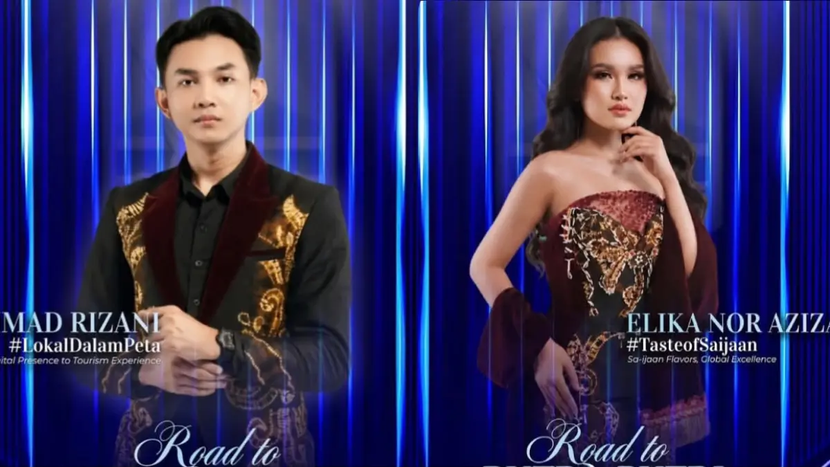 BERSIAP: Ahmad Rizani dan Elika Nor Azizah yang akan mewakili Kotabaru dalam Pemilihan Putra dan Putri Pariwisata Kalsel 2026. (Foto: IDWBS untuk Radar Banjarmasin)&nbsp;