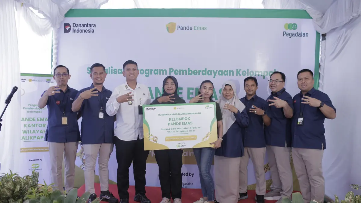 BULLION SERVICE: Pegadaian berdayakan Pande Emas Banjarmasin.(Foto: PT Pegadaian Banjarmasin)