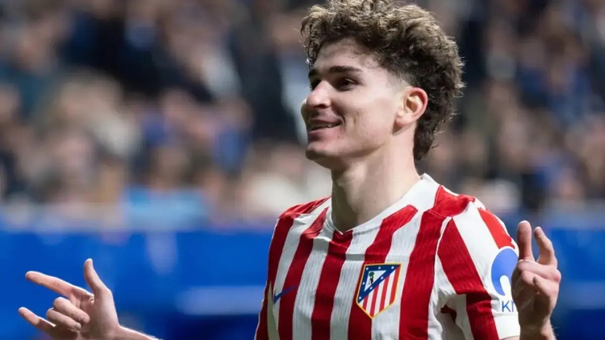 TERTAHAN: Julian Alvarez tertahan di Atletico Madrid setelah klub menolak bernegosiasi mengenai kemungkinan kepergiannya.&nbsp;
(Instagram @juliaanalvarez)