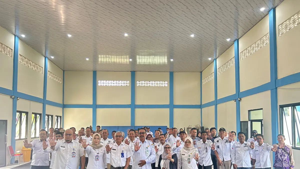 MOMEN: Pengurus dan kader PATBM dari Kecamatan Beruntung Baru, Tatah Makmur, dan Aluh Aluh bersama Dinsos P3AP2KB Kabupaten Banjar dalam kegiatan Monev PATBM.