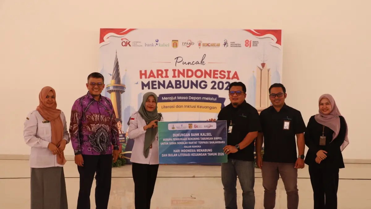 MENABUNG: Kegiatan Hari Indonesia Menabung dan Bulan Literasi Keuangan Tahun 2026 OJK dan Bank Kalsel.