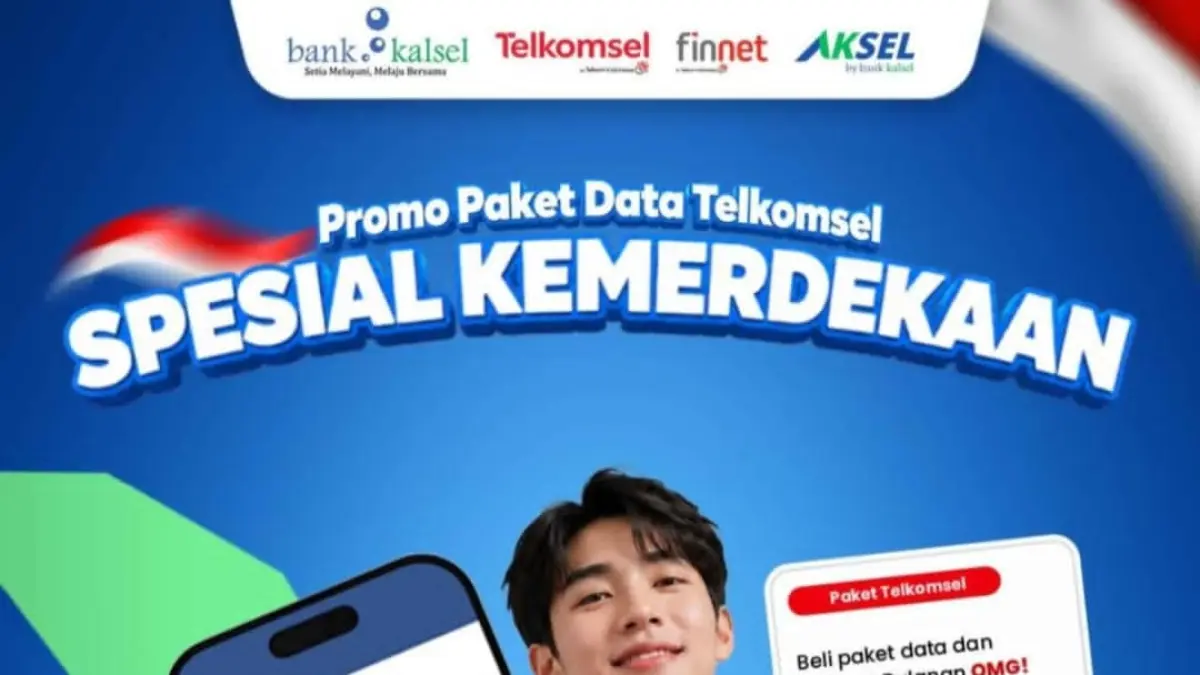 PROMO : Bank Kalsel berikan promo Kemerdekaan bersama Telkomsel.