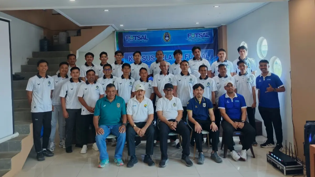 PEMBUKAAN: Suasana pembukaan Kursus Pelatih Futsal Level Nasional 2026 yang digelar Asosiasi Futsal Provinsi Kalimantan Selatan bersama Federasi Futsal Indonesia di Banjarmasin, 24–30 Agustus 2026.(M Idris Jian Sidik)