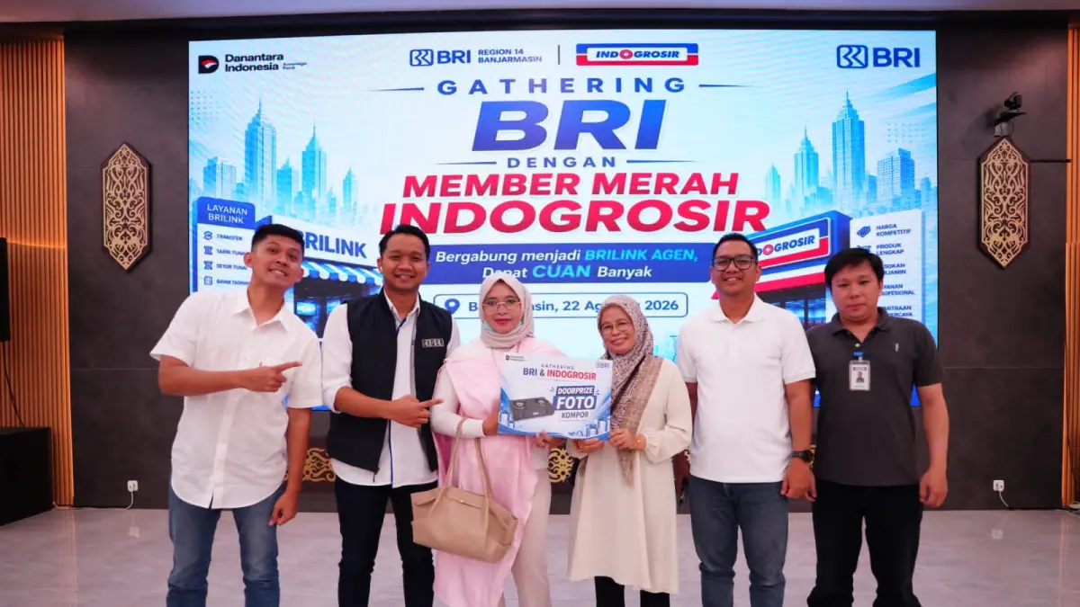 AGEN: Gaet Member Merah Indogrosir jadi BRILink Agen.