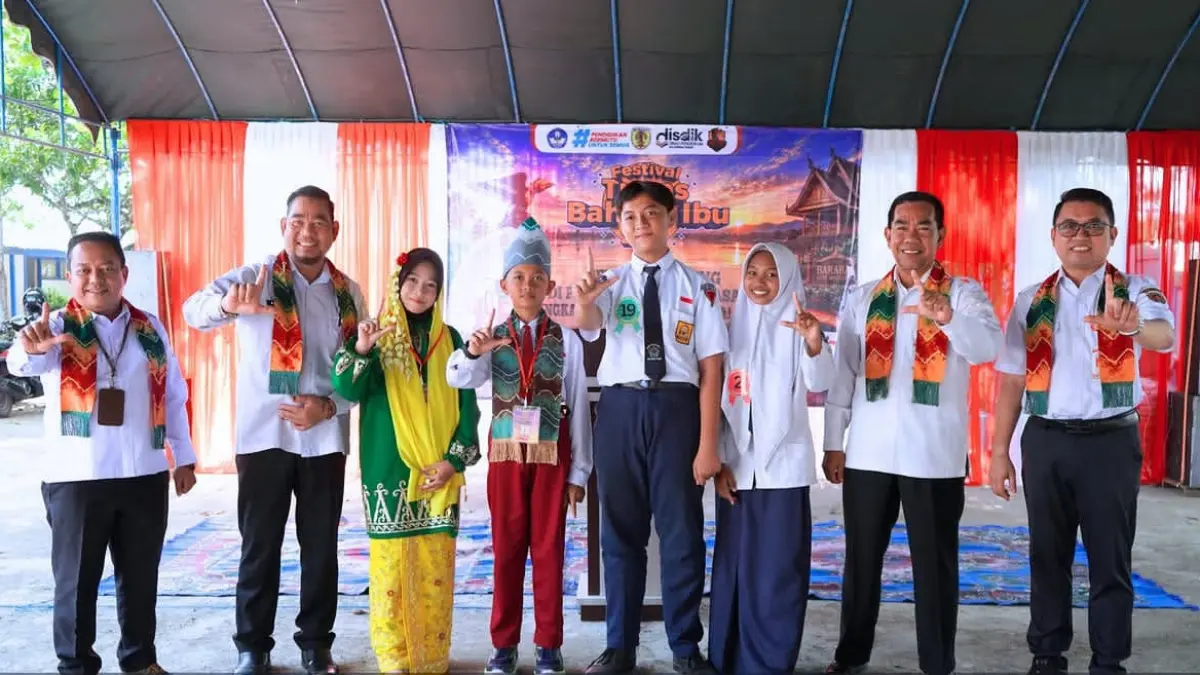 BAHASA: Pemkab HST lestarikan bahasa banjar lewat FTBI di SMPN 10, Rabu (26/8/2026).(Foto: Diskominfo SP HST)