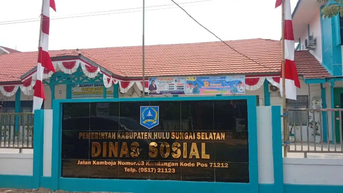 GEDUNG: Kantor Dinas Sosial HSS.