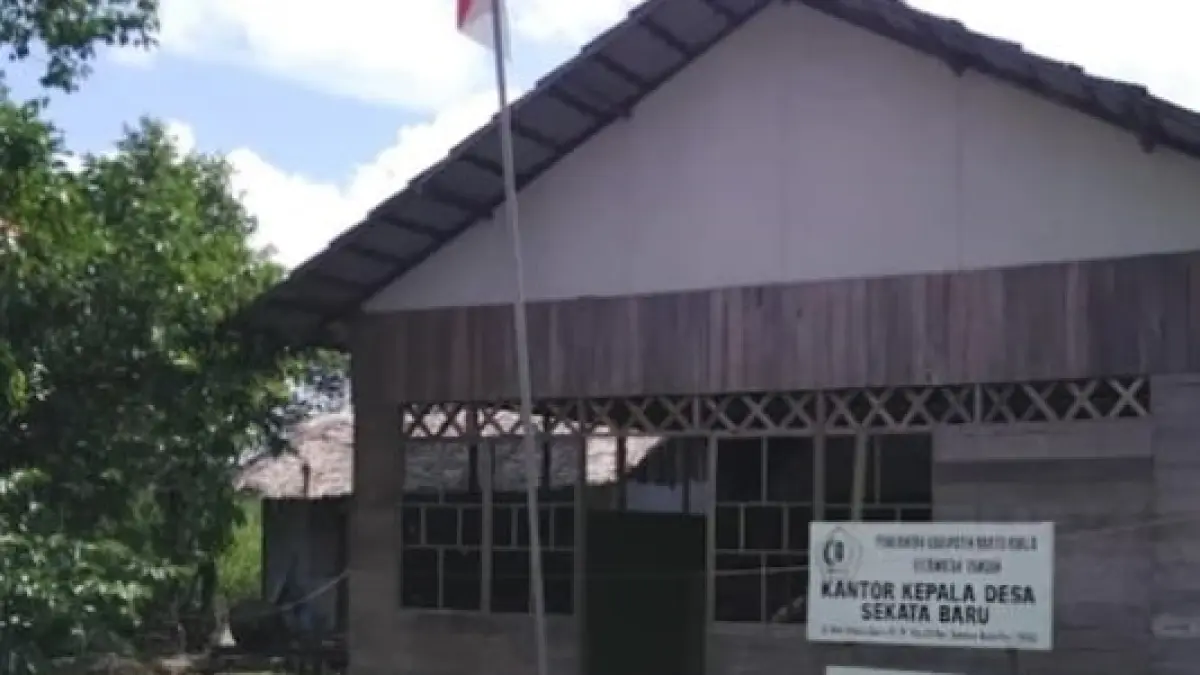SEPI: Kantor Desa Sekata Baru. Mayoritas warganya menggantungkan hidup dari sektor pertanian.
