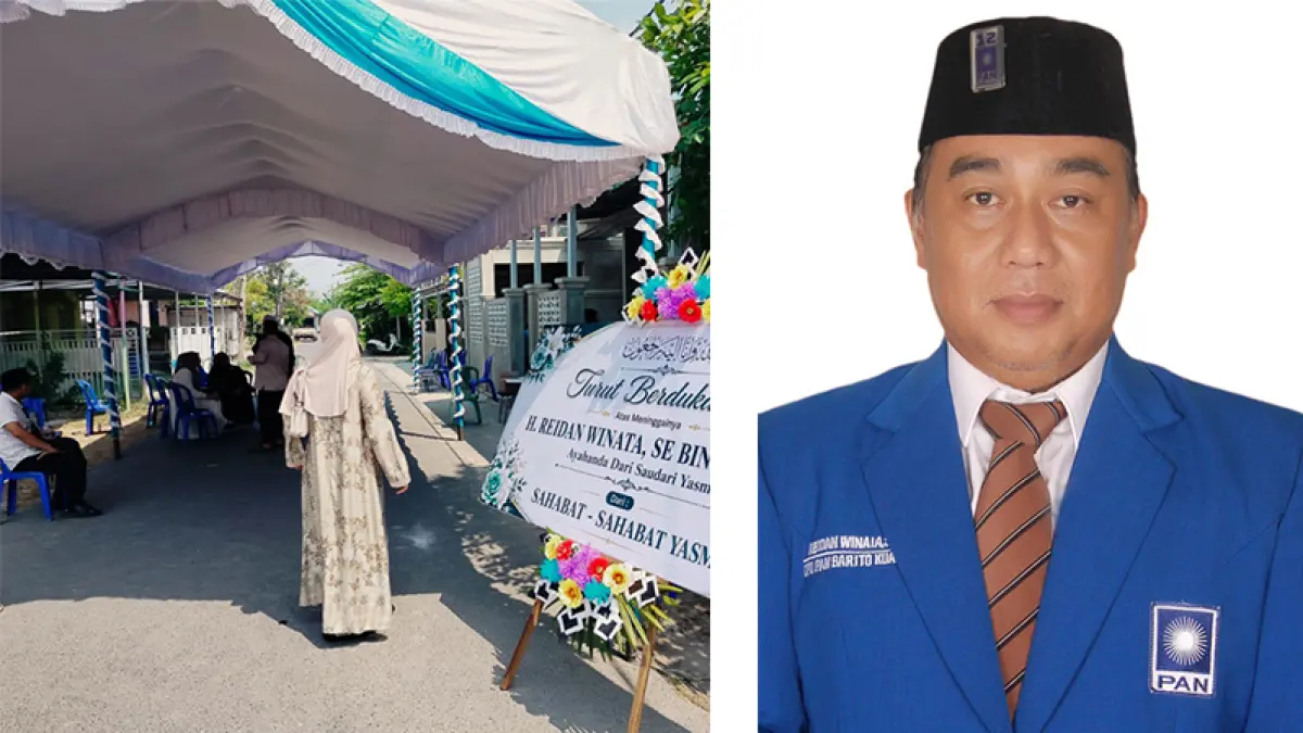 MENDIANG: H Reidan Winata, anggota DPRD Barito Kuala dari PAN.