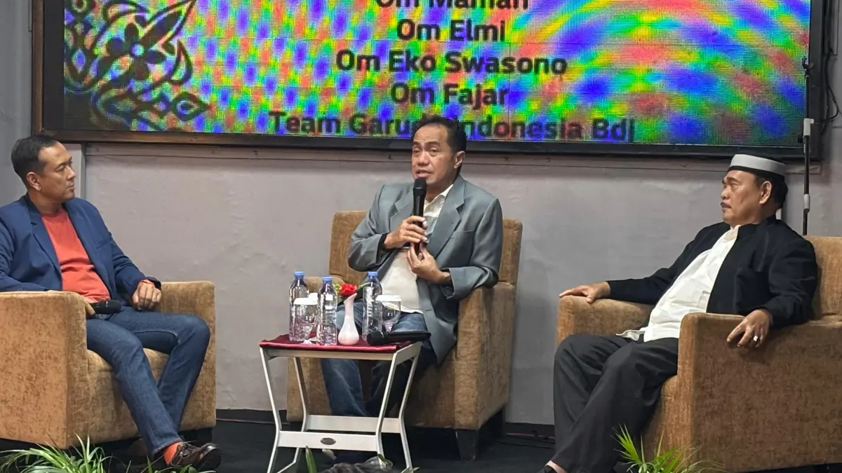 TALKSHOW: Ketua GMC+ Boy Aras bersama Sunardi Taruna menjadi nara sumber sejarah perjalanan panjang GMC+