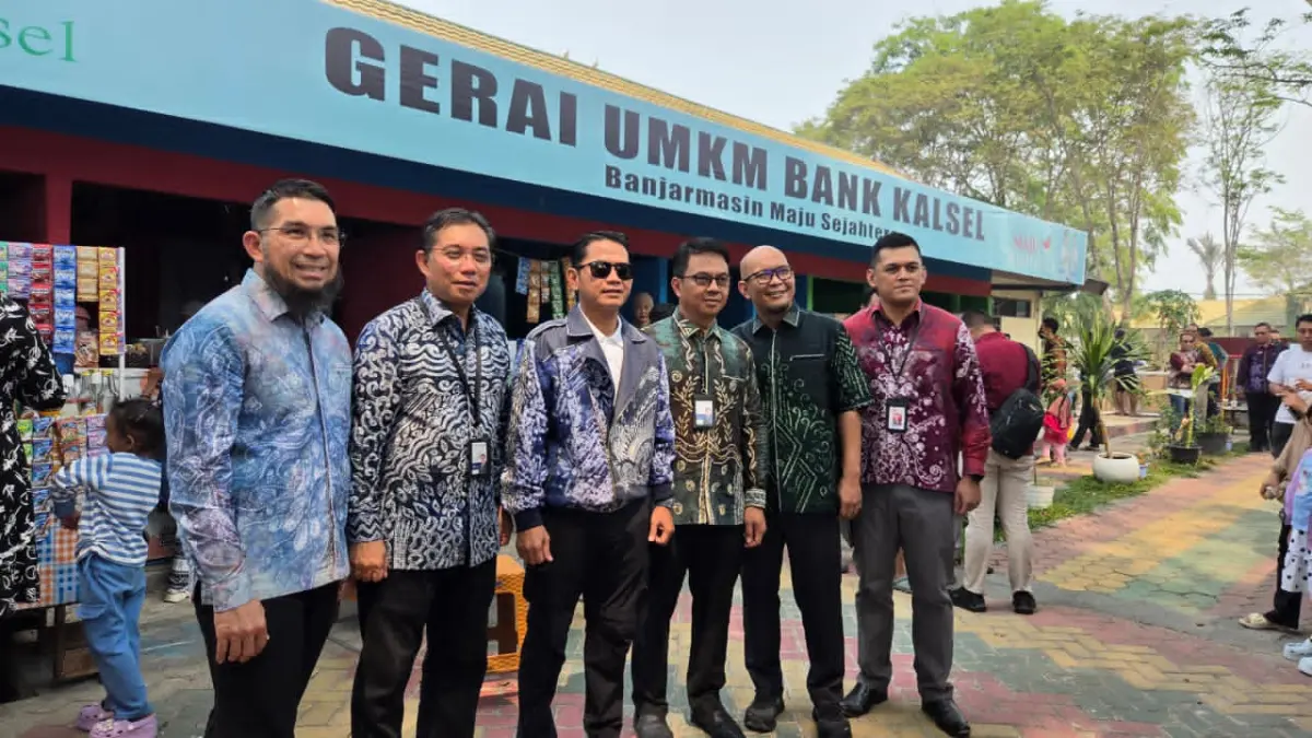 DIGITAL: Peresmian gerai UMKM Bank Kalsel di Taman Satwa dan Edukasi Jahri Saleh.