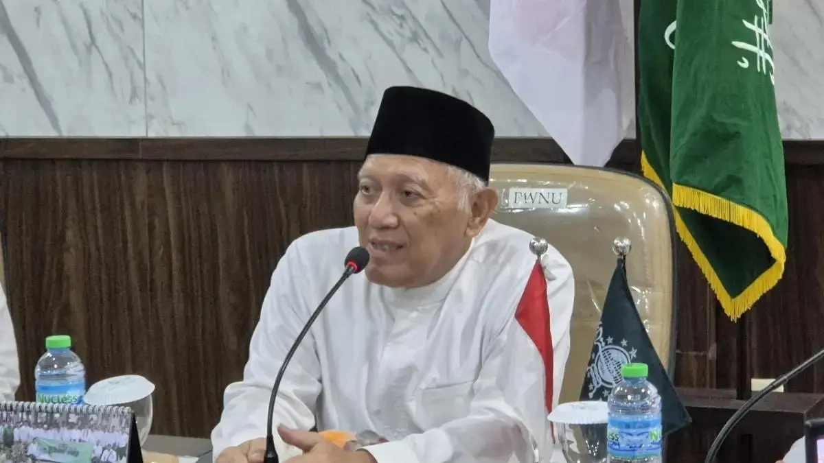 TERPILIH: Meraih suara tertinggi, KH Abdul Hakim Mahfudz alias Gus Kikin resmi terpilih menjadi Ketua Umum Pengurus Besar Nahdlatul Ulama (PBNU) masa khidmat 2026-2031. (Foto: Novia Herawati/Jawa Pos)