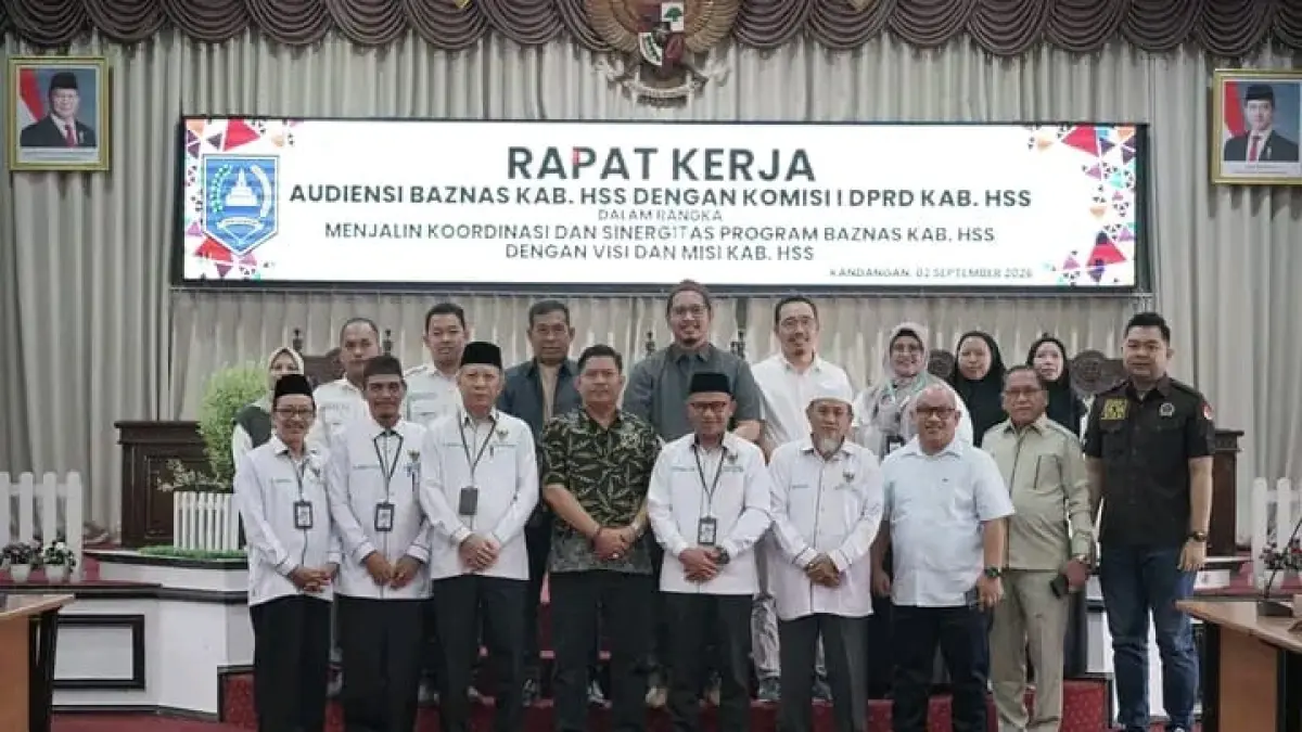SINERGI: DPRD HSS bersama BAZNAS HSS dalam Audiensi pembahasan program-program. (Foto: DPRD HSS)