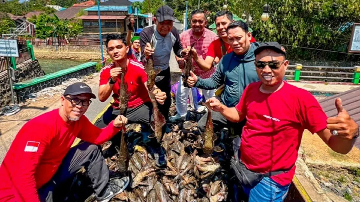 IKAN SAPU-SAPU: Festival Tangkap Ikan Sapu-Sapu di Guntung Paikat pada Sabtu (22/8/2026) lalu (MC banjarbaru untuk radar banjarmasin)&nbsp;&nbsp;