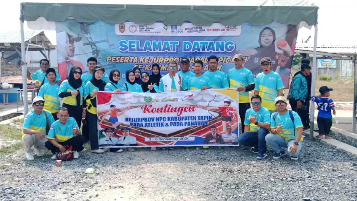 Kontingen NPC Kabupaten Tapin berhasil meraih runner up, dengan raihan total 14 medali pada Kejurprov Kalsel.. (Foto: NPC Tapin)&nbsp;
