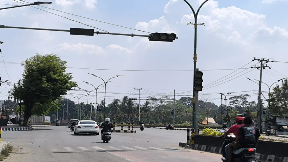 MULAI MEMBAIK: Kualitas udara di Balangan pada Minggu (13/9) pagi masuk kategori sedang dengan puncak konsentrasi PM 2.5 terjadi pada pukul 05.00 Wita.