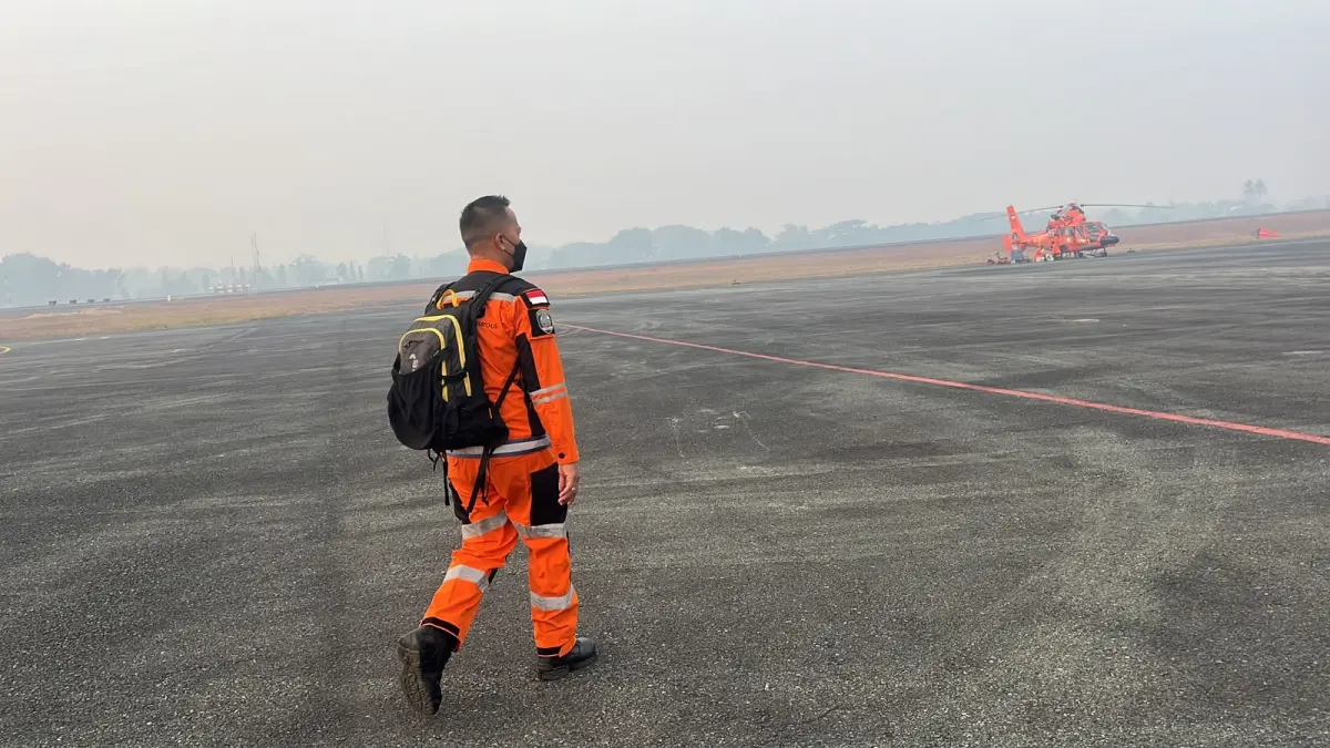 Hari ke lima pencarian KM Virgo Transport 8, tim SAR Kerahkan armada udara dan laut. (Basarnas untuk Radar Banjarmasin)