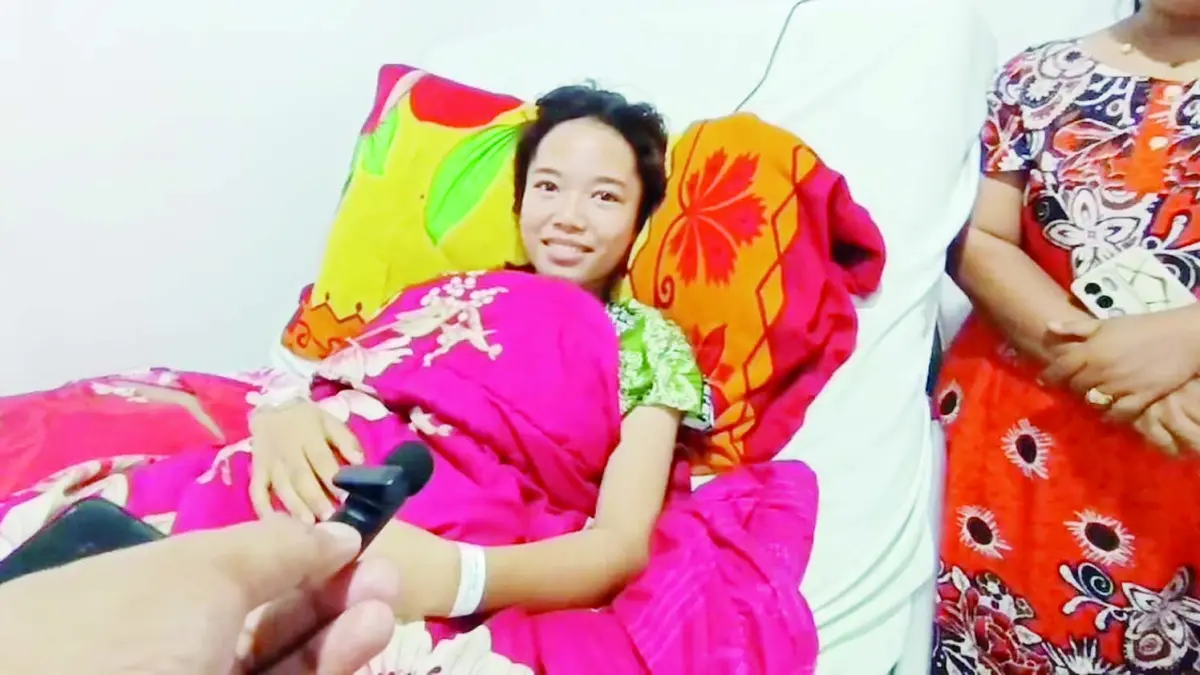 DIRAWAT: Aira dirawat di RSD Idaman setelah terpapar asap cukup tebal saat berangkat sekolah.&nbsp;
M FADLAN ZAKIRI/RADAR BANJARMASIN