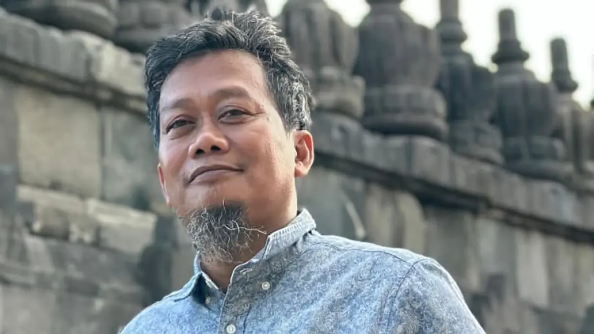 SENIMAN: Anang Marendra Bayu seniman Banjarmasin yang sekarang berkiprah di Kotabaru.