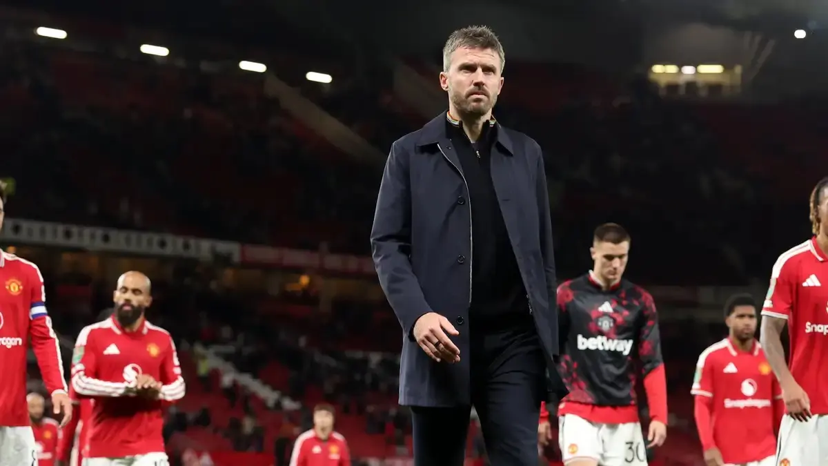TERANCAM: Manchester United kalah 2-3 dari Brighton & Hove Albion di Old Trafford pada babak ketiga Carabao Cup, Kamis (17/9) dini hari.&nbsp;
(AFP)