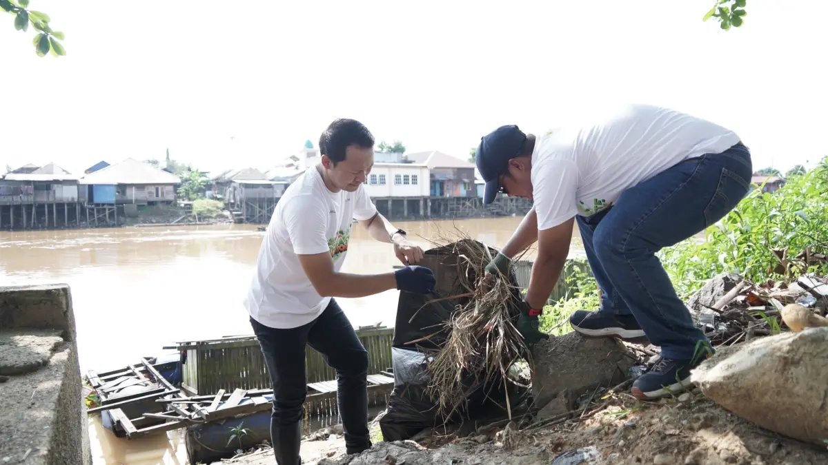 BERMANFAAT: program PLN Peduli yang dilaksanakan di Kabupaten Banjar, di antaranya Employee Volunteering Program (EVP) Zero Waste Warrior di Desa Pekauman Ulu.