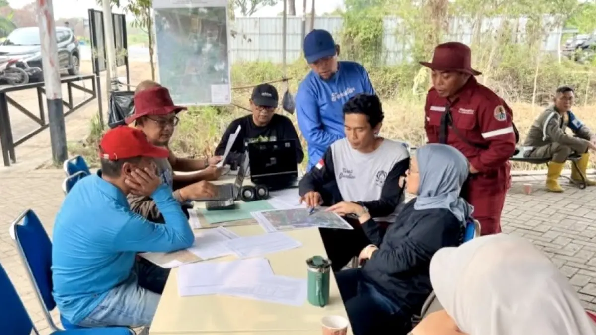 SINERGI: Sejumlah pihak berdiskusi dalam rapat tindak lanjut penanggulangan karhutla Kalsel.