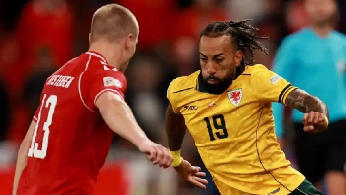 KALAH: Timnas Wales kalah 0-2 dari Denmark di pertandingan kedua UEFA Nations League.&nbsp;
(Cymru/X)