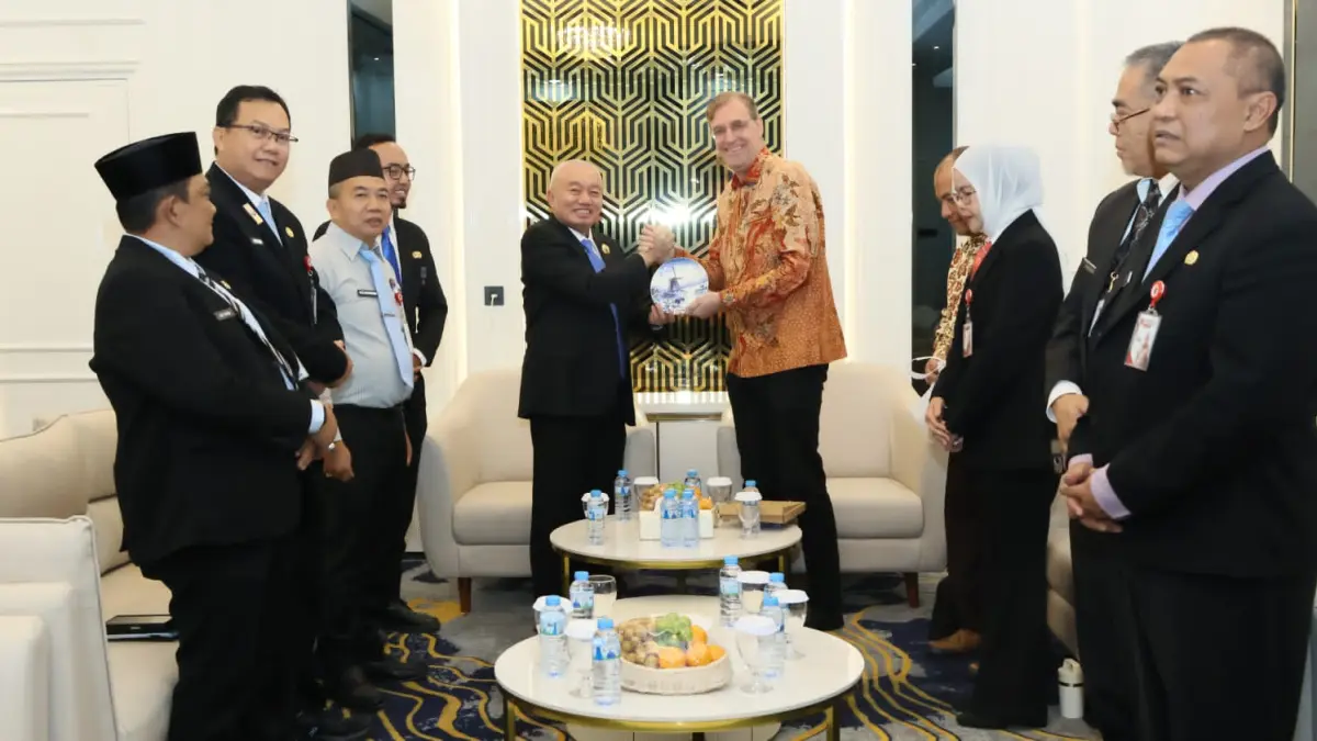 Gubernur Kalsel, H Muhidin menerima kunjungan Duta Besar Belanda untuk Indonesia