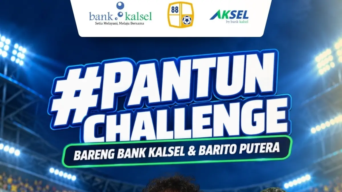 PANTUN CHALLENGE: Bank Kalsel menggelar lomba pantun bertema Barito Putera dengan hadiah 10 tiket nonton Barito Putera.