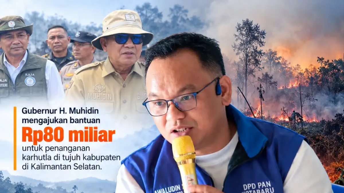Kotabaru Dapat Banpres Rp10 Miliar Tangani Karhutla, Awaludin Apresiasi Koordinasi Pemkab Kotabaru