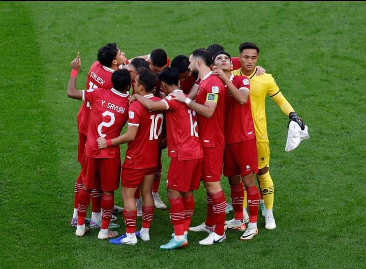 Indonesia lolos 16 besar Piala Asia 2023.