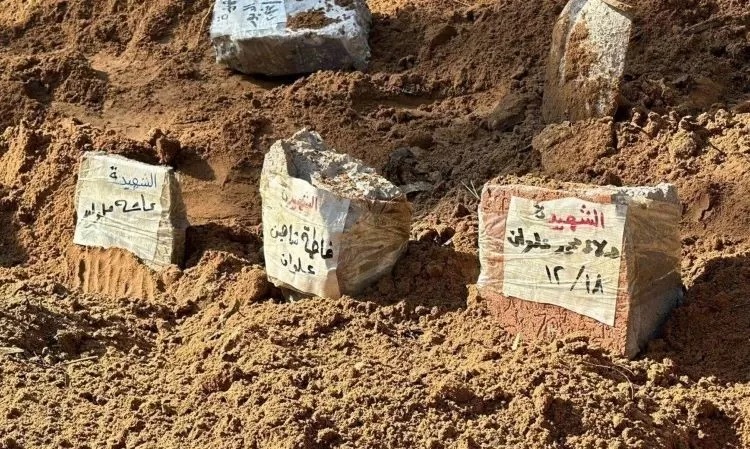 Makam rakyat Palestina di Gaza.