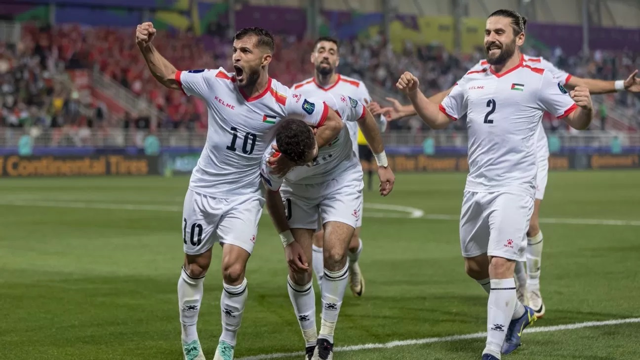 Palestina untuk pertama kali melaju ke babak 16 besar pentas Piala Asia. (ESPN)