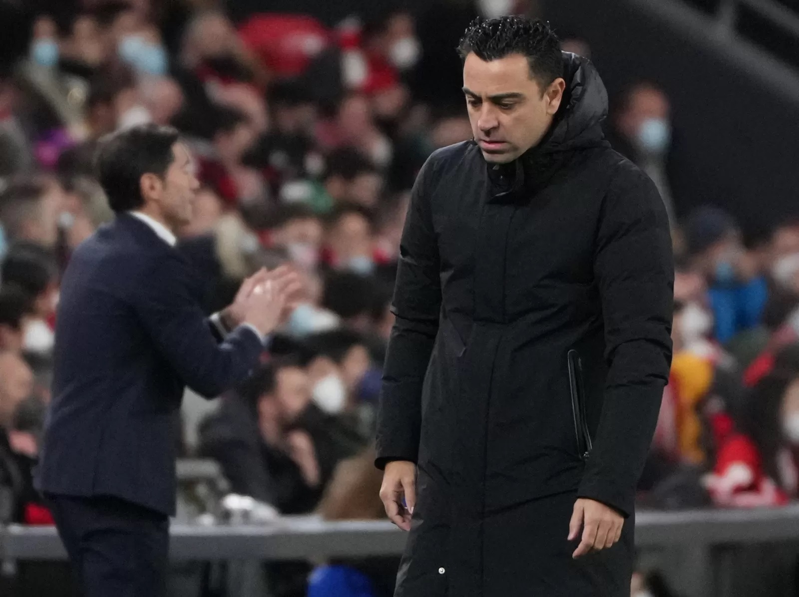 Pelatih Barcelona Xavi Hernandez. (Cesar Manso/AFP)