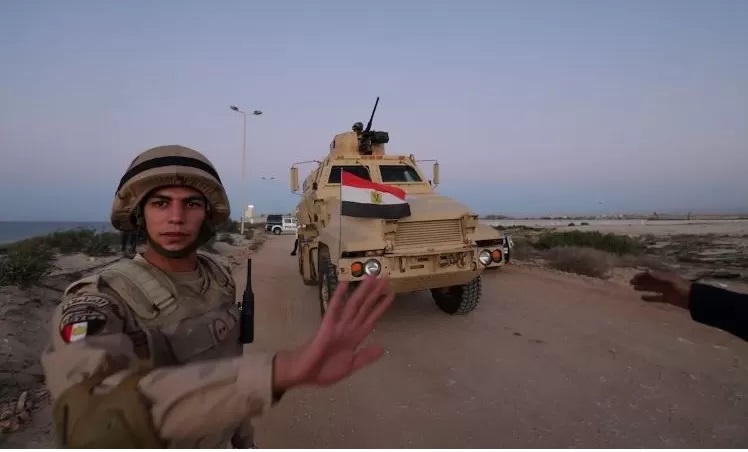 Militer Mesir di perbatasan Rafah. (MEMO)