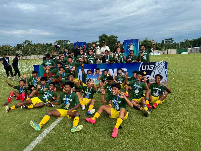 Persikutim yang mewakili Kaltim mengukir sejarah dengan menjuarai Piala Soeratin U-13.