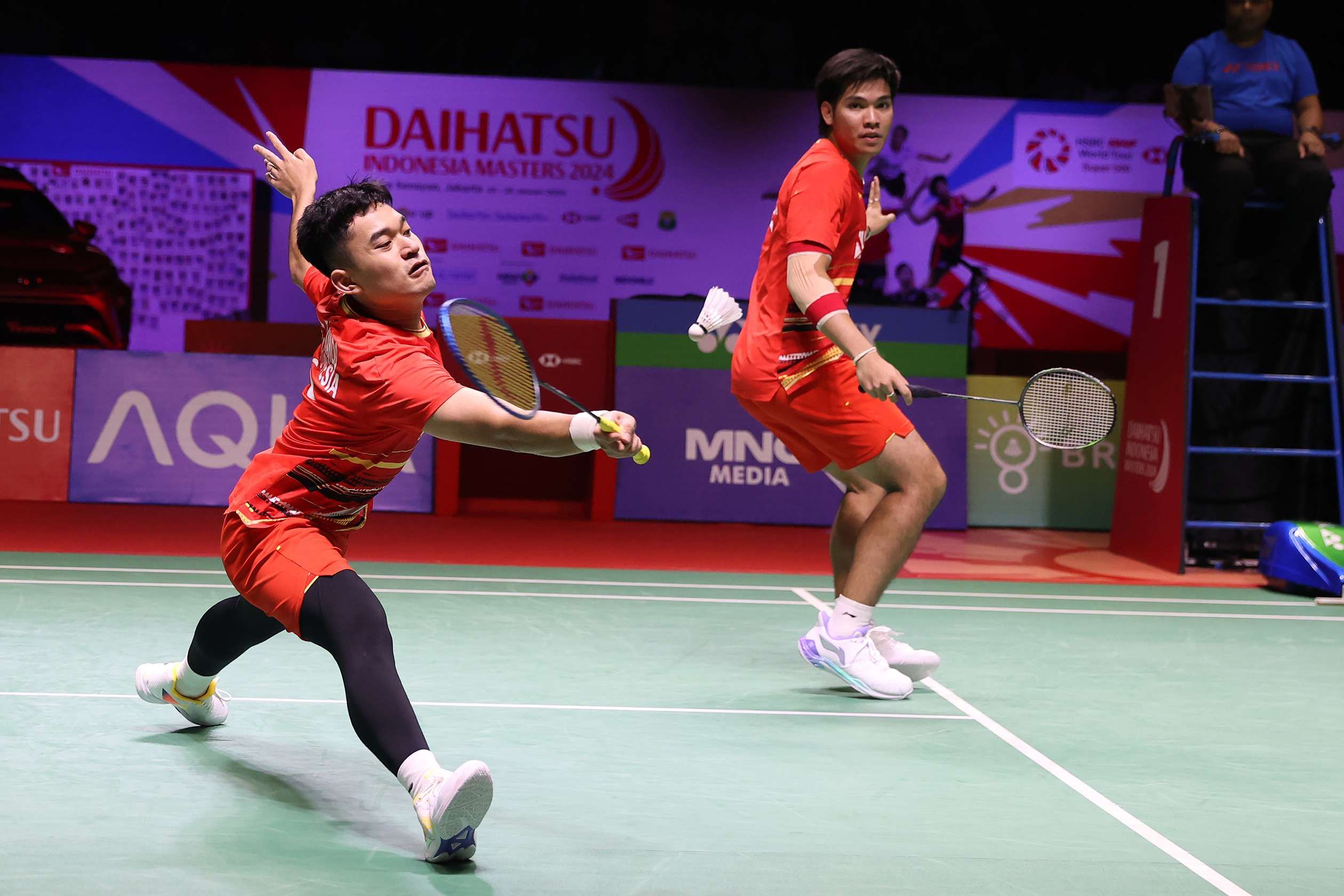 GANDA PUTRA: Leo Rolly Carnando/Daniel Marthin hanya mampu tampil di babak 16 besar di Thailand Masters.