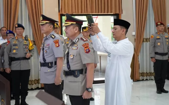 Pelantikan Kabid Humas Polda Kaltim.